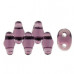 Abalorios Matubo MiniDuo 2.5x4mm Transparent - amethyst